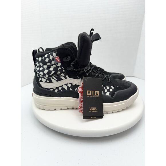 Vans UltraRange EXO Hi GORE-TEX MTE-2 Mens Size 8.5 Black Warped Check Sneakers - Picture 5 of 14